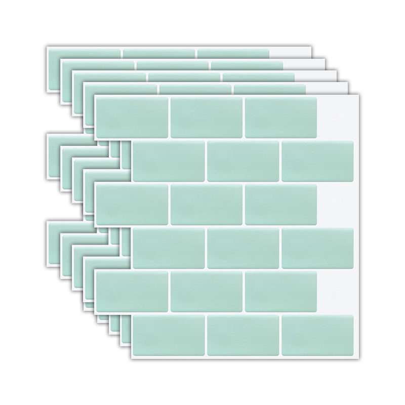 BowLift | Solid Peel & Stick Subway Tile Scratch Resistant PVC Rectangular Peel and Stick Wall Tile