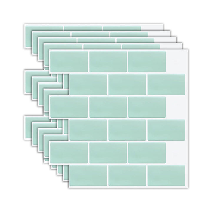 BowLift | Solid Peel & Stick Subway Tile Scratch Resistant PVC Rectangular Peel and Stick Wall Tile