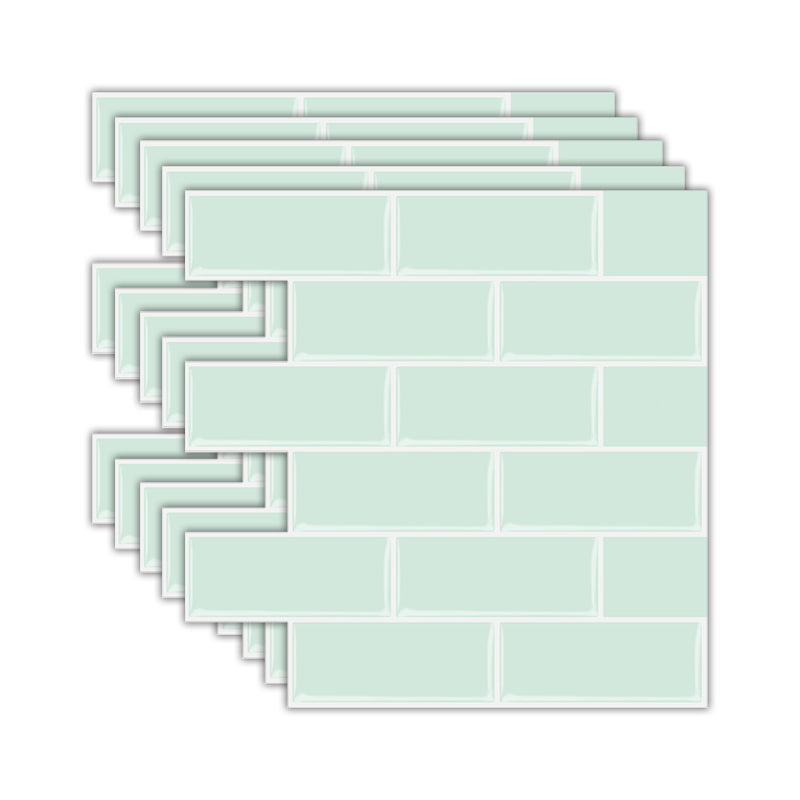 BowLift | Solid Peel & Stick Subway Tile Scratch Resistant PVC Rectangular Peel and Stick Wall Tile