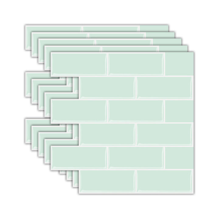 BowLift | Solid Peel & Stick Subway Tile Scratch Resistant PVC Rectangular Peel and Stick Wall Tile