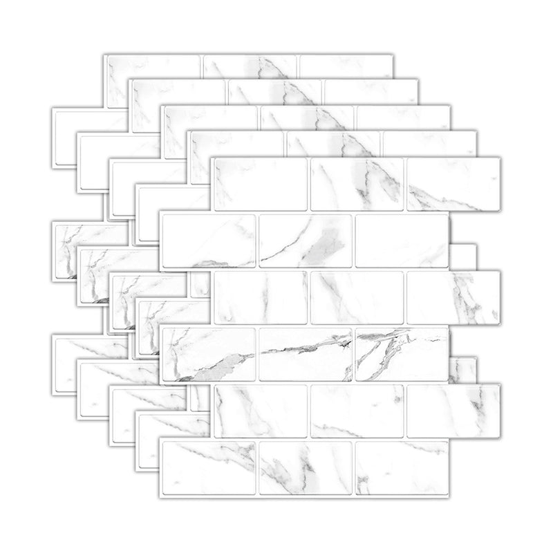 BowLift | Peel and Stick Tiles Subway Rectangle Waterproof PVC Tile-Peel & Stick for the Kitchen 10-Pack