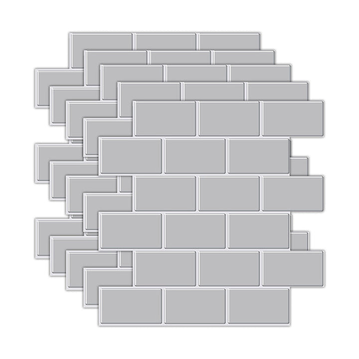 BowLift | Peel and Stick Tiles Subway Rectangle Waterproof PVC Tile-Peel & Stick for the Kitchen 10-Pack