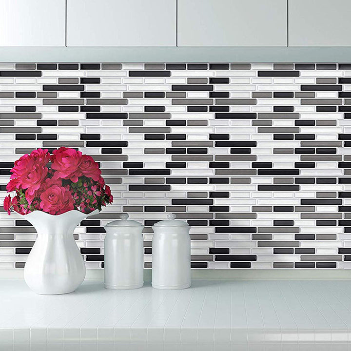 BowLift | Peel & Stick Subway Tile Stain Resistant Plastic Rectangle Peel and Stick Tile 2-Pack