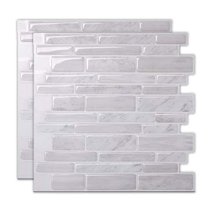 BowLift | Peel & Stick Subway Tile Stain Resistant Plastic Rectangle Peel and Stick Tile 2-Pack