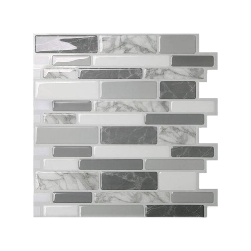 BowLift | Peel & Stick Subway Tile Stain Resistant Plastic Rectangle Peel and Stick Tile 2-Pack