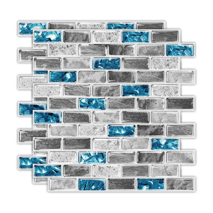 BowLift | Peel & Stick Subway Tile Stain Resistant Plastic Rectangle Peel and Stick Tile 2-Pack