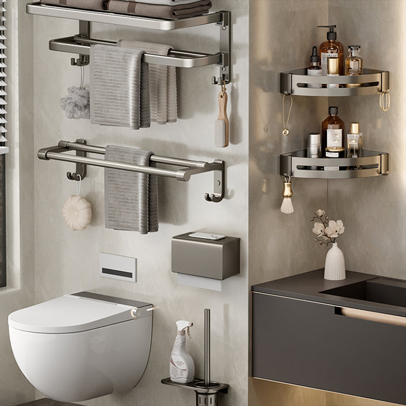 BowLift | Modern Stainless Steel Bathroom Shelf Bathroom Accessories Set Towel Holder Bathroom Set