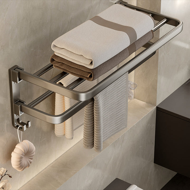 BowLift | Modern Stainless Steel Bathroom Shelf Bathroom Accessories Set Towel Holder Bathroom Set