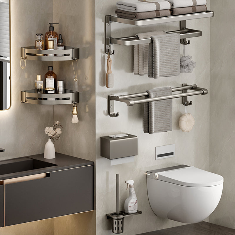 BowLift | Modern Stainless Steel Bathroom Shelf Bathroom Accessories Set Towel Holder Bathroom Set