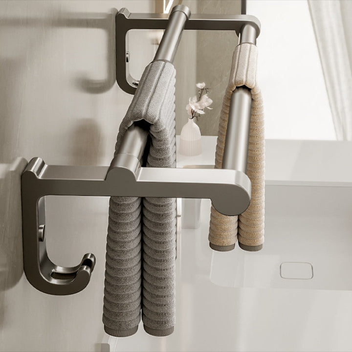 BowLift | Modern Stainless Steel Bathroom Shelf Bathroom Accessories Set Towel Holder Bathroom Set