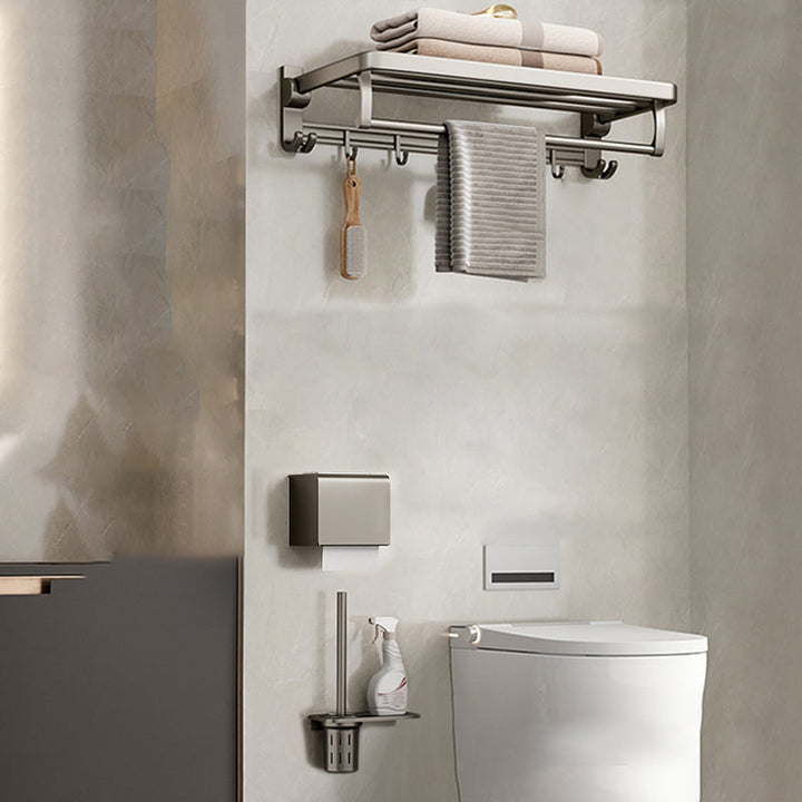 BowLift | Modern Stainless Steel Bathroom Shelf Bathroom Accessories Set Towel Holder Bathroom Set