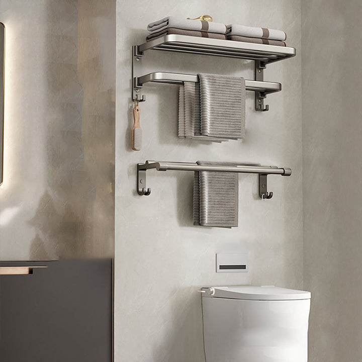 BowLift | Modern Stainless Steel Bathroom Shelf Bathroom Accessories Set Towel Holder Bathroom Set