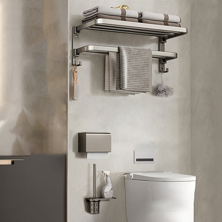 BowLift | Modern Stainless Steel Bathroom Shelf Bathroom Accessories Set Towel Holder Bathroom Set