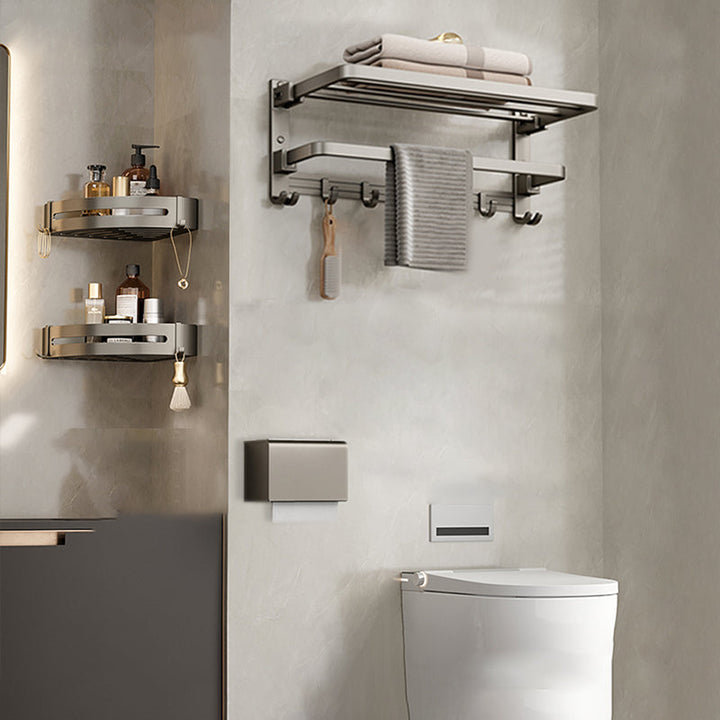 BowLift | Modern Towel Bar Bathroom Set Bathroom Shelf Bathroom Accessory Kit