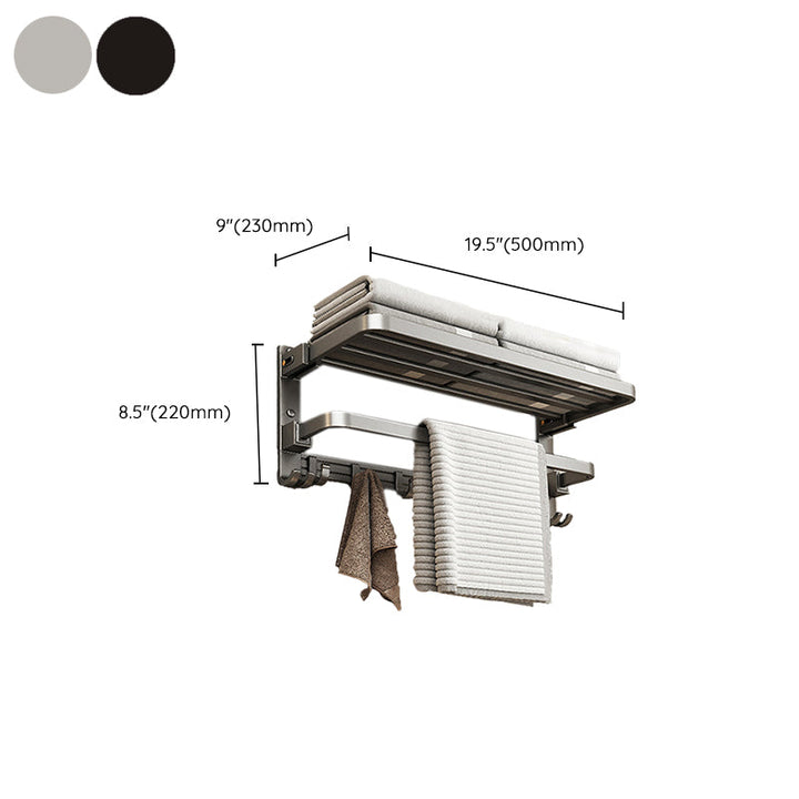 BowLift | Modern Towel Bar Bathroom Set Bathroom Shelf Bathroom Accessory Kit