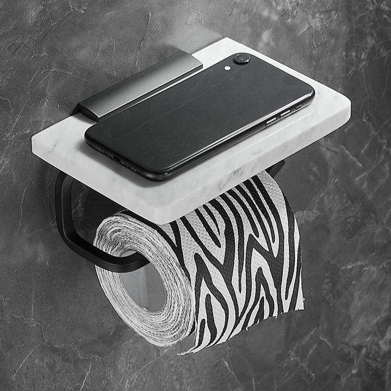 BowLift | Metal and Marble Bathroom Hardware Set as Individual Piece or Set in Black