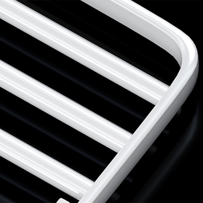 BowLift | Contemporary Bathroom Hardware Set in White with Bath Shelf/Towel Holder/Paper Holder