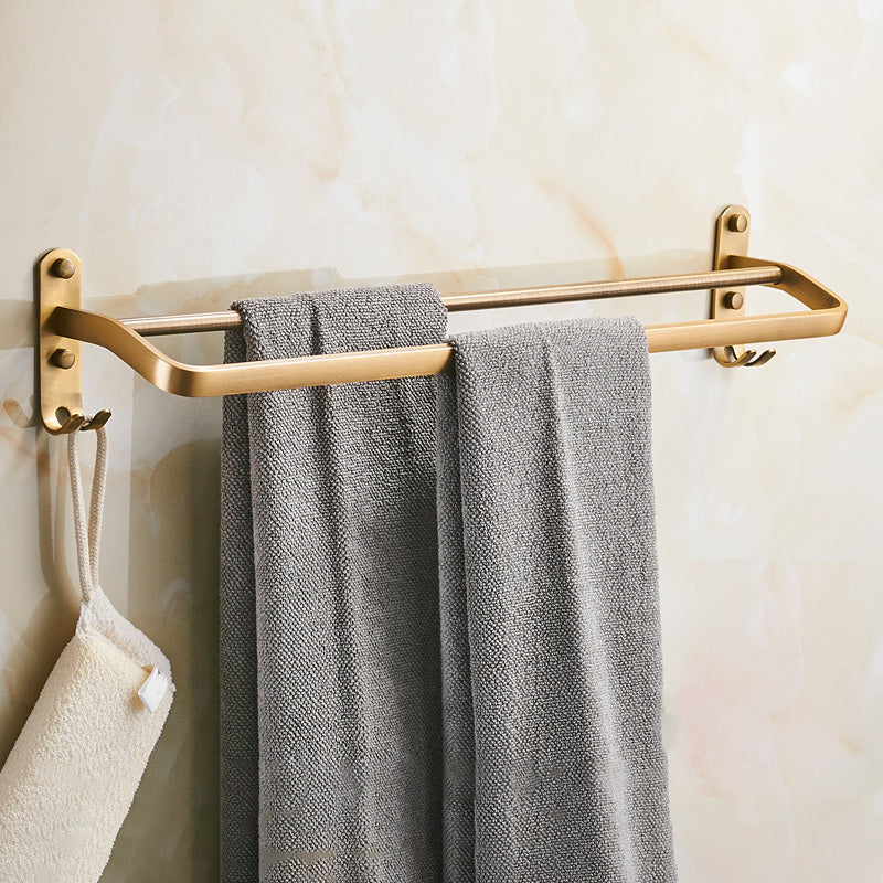 BowLift | Vintage Bronze Bathroom Accessories Set Brushed Brass Towel Bar/Paper Holder/Bath Shelf