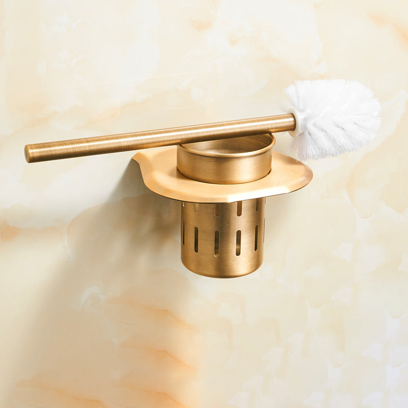 BowLift | Vintage Bronze Bathroom Accessories Set Brushed Brass Towel Rail/Paper Holder/Bath Shelf