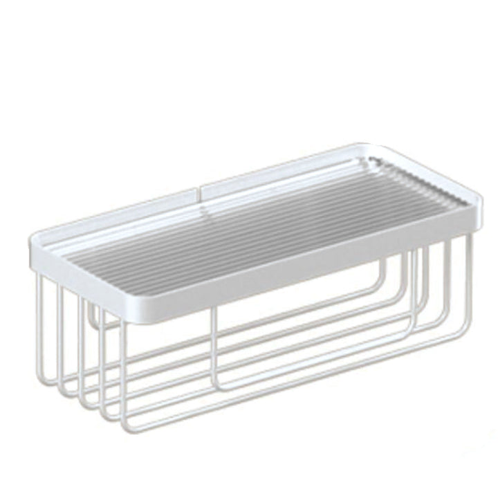 BowLift | White metal and acrylic bathroom accessories as single item or in set with bathroom shelf