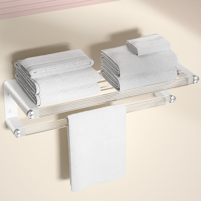 BowLift | White Metal and Acrylic Bathroom Accessories as a Single Piece or in a Set with Bathroom Shelf