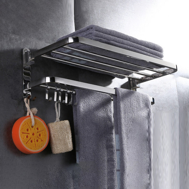BowLift | Modern Bathroom Set Stainless Steel Bathroom Shelf Bathroom Accessory Set