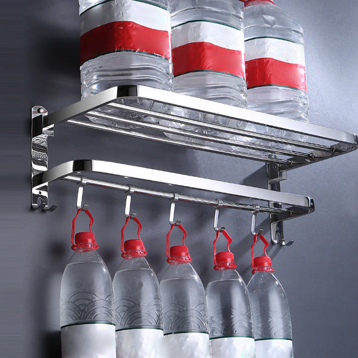 BowLift | Modern Bathroom Set Stainless Steel Bathroom Shelf Bathroom Accessory Set