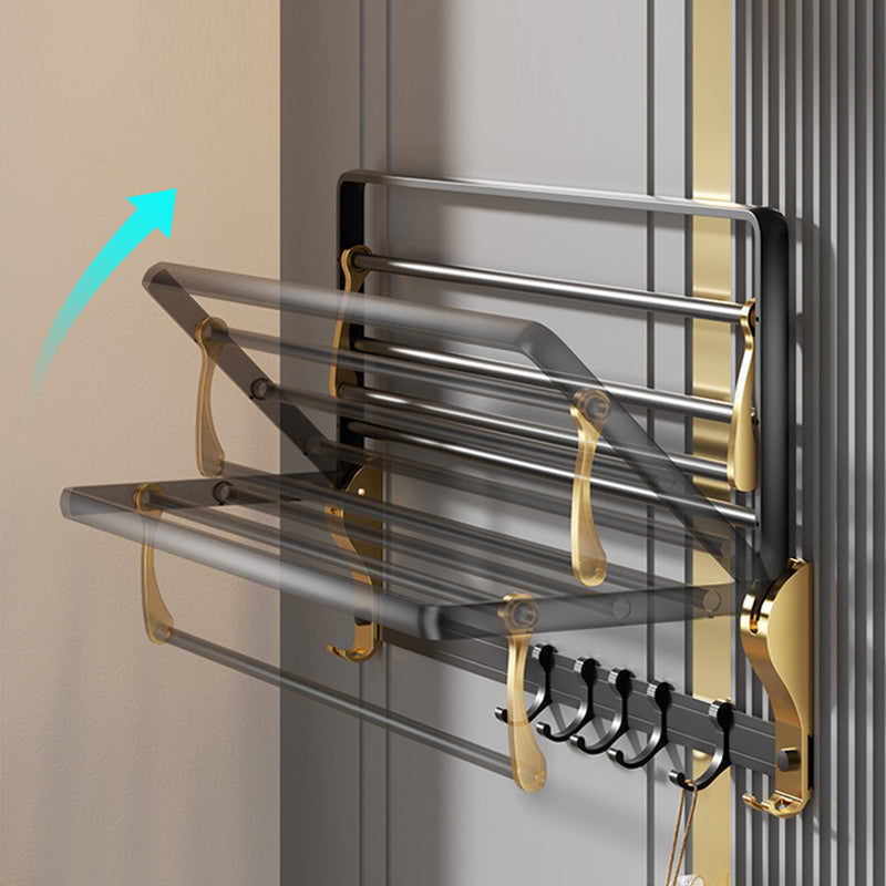 BowLift | Contemporary stainless steel bathroom accessories as a single piece or in a set in black and gold