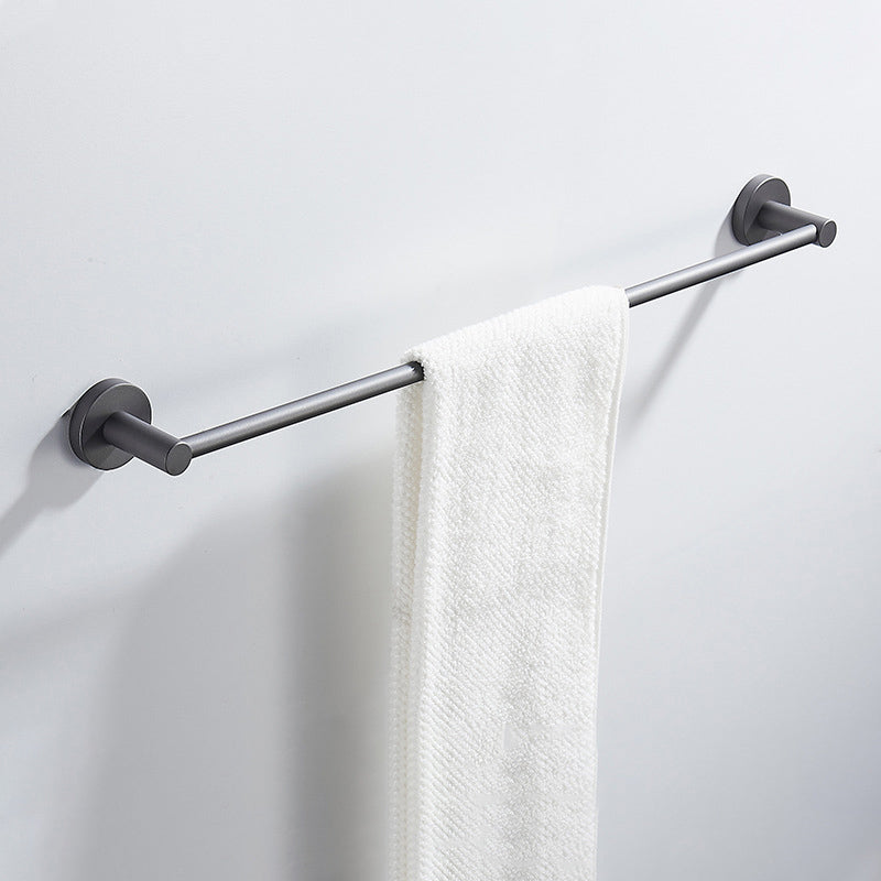 BowLift | Traditional Gray Brass Bathroom Hardware Set Towel Bar Bathroom Hardware Set