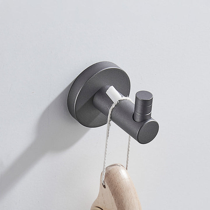 BowLift | Traditional Gray Brass Bathroom Hardware Set Towel Bar Bathroom Hardware Set
