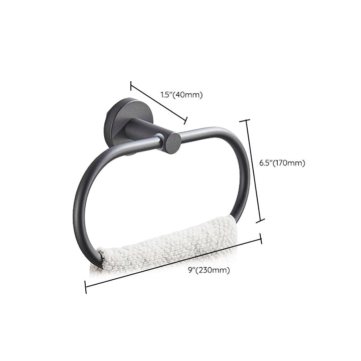 BowLift | Traditional Gray Brass Bathroom Hardware Set Towel Bar Bathroom Hardware Set