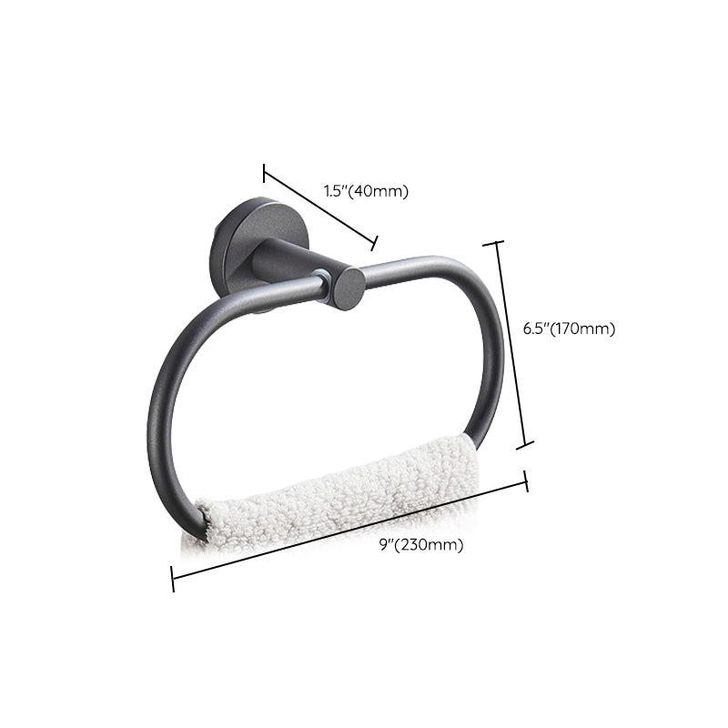 BowLift | Traditional Gray Brass Bathroom Hardware Set Towel Bar Bathroom Hardware Set