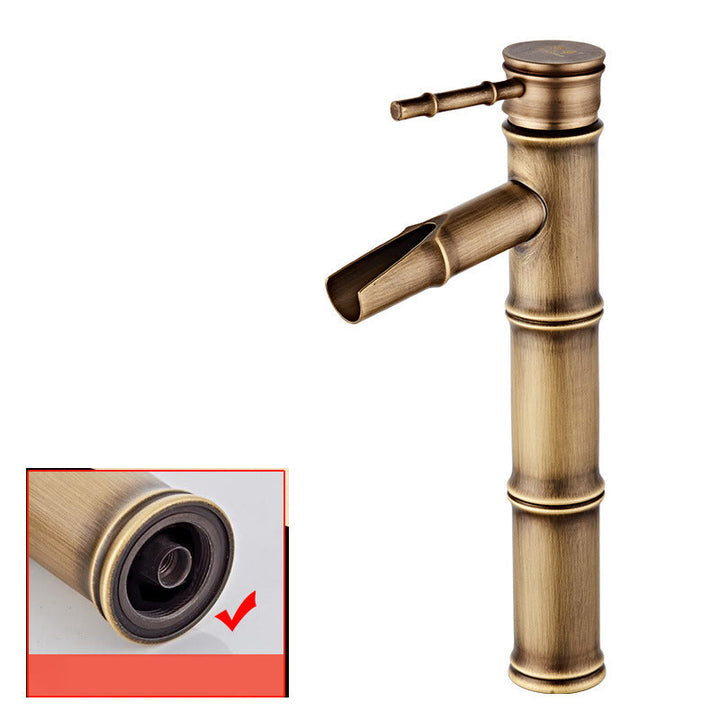 BowLift | Lever Handle Vanity Faucet Country Low Arc Faucet Single Hole Basin Faucet