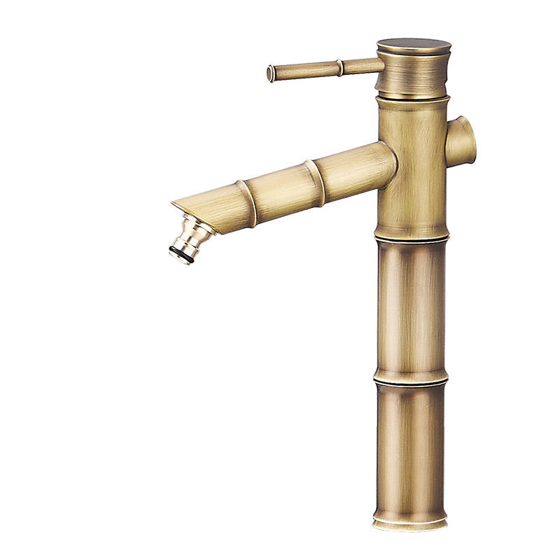 BowLift | Farmhouse Vessel Sink Faucet Copper 1-Handle Low Arc Vessel Faucet for Bathroom