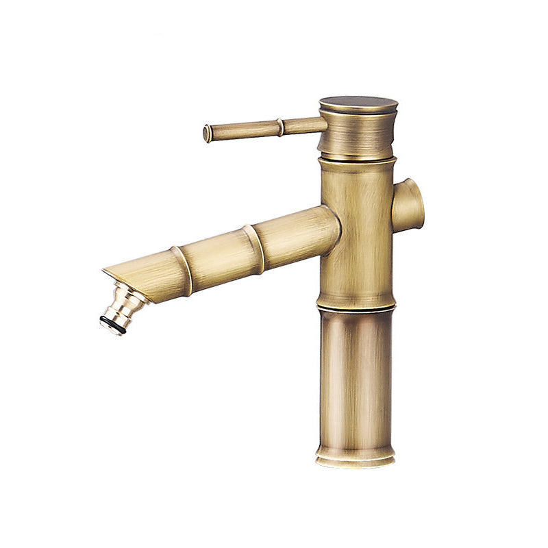 BowLift | Farmhouse Vessel Sink Faucet Copper 1-Handle Low Arc Vessel Faucet for Bathroom