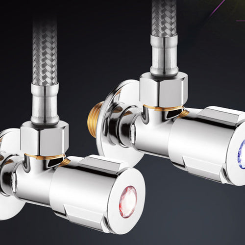 BowLift | 2-Handle Brass Bathroom Faucet Modern High Arc Center Tap