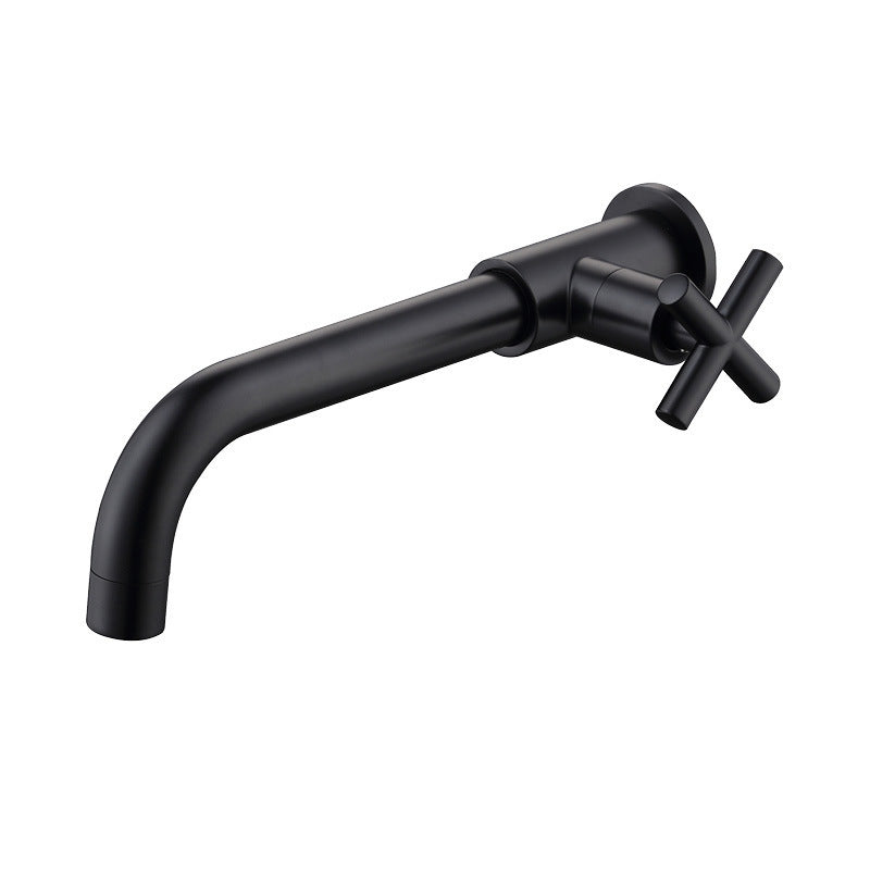 BowLift | Glam Wall-mounted Bathroom Faucet Copper Single Handle Low Arc Basin Faucet for Bathroom