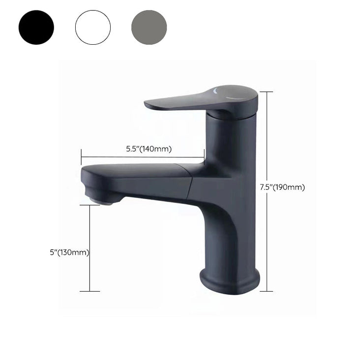 BowLift | Modern Vessel Faucet Brass Lever Handle Swivel Spout Bathroom Vessel Faucet