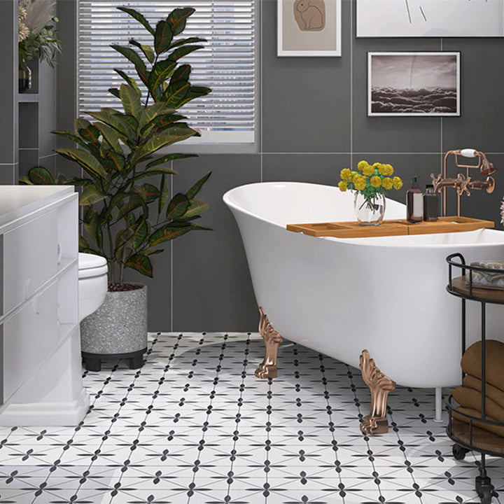 BowLift | Modern Style Rectangle PVC Flooring Stone Look Peel and Stick Vinyl Flooring