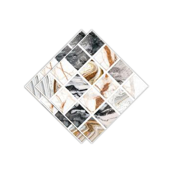 BowLift | Peel & Stick Mosaic Tile Plastic Square Stain-Resistant Peel and Stick Tiles for Shower