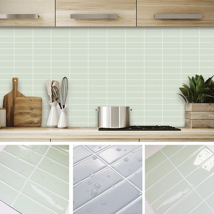 BowLift | Peel and stick tiles Waterproof plastic rectangular peel and stick tile for the kitchen 2-pack
