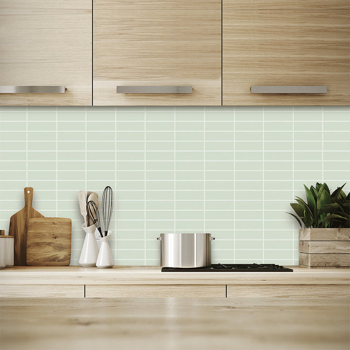BowLift | Peel and stick tiles Waterproof plastic rectangular peel and stick tile for the kitchen 2-pack