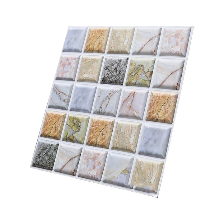 BowLift | Square Peel and Stick Tile Mosaic Waterproof PVC Peel & Stick Tile for Shower 5-Pack