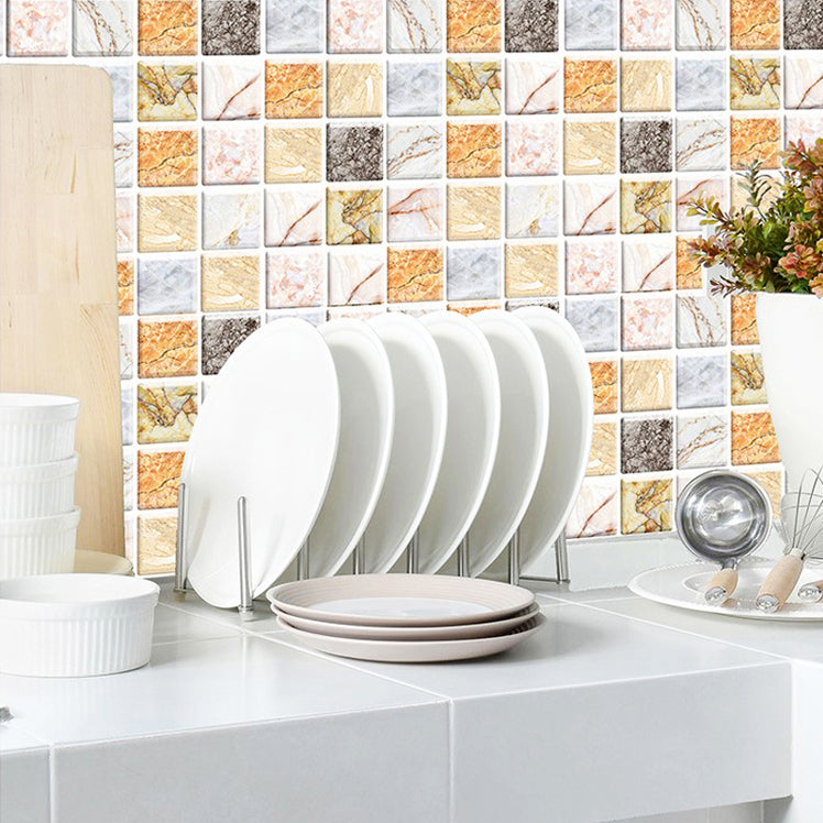 BowLift | Square Peel and Stick Tile Mosaic Waterproof PVC Peel & Stick Tile for Shower 5-Pack