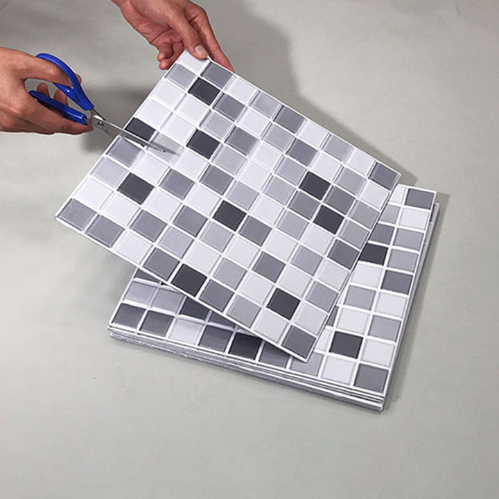 BowLift | Tile Stripping & Gluing Square Mosaic PVC Stain Resistant Stripping and Gluing Plates for Shower 5 Pack