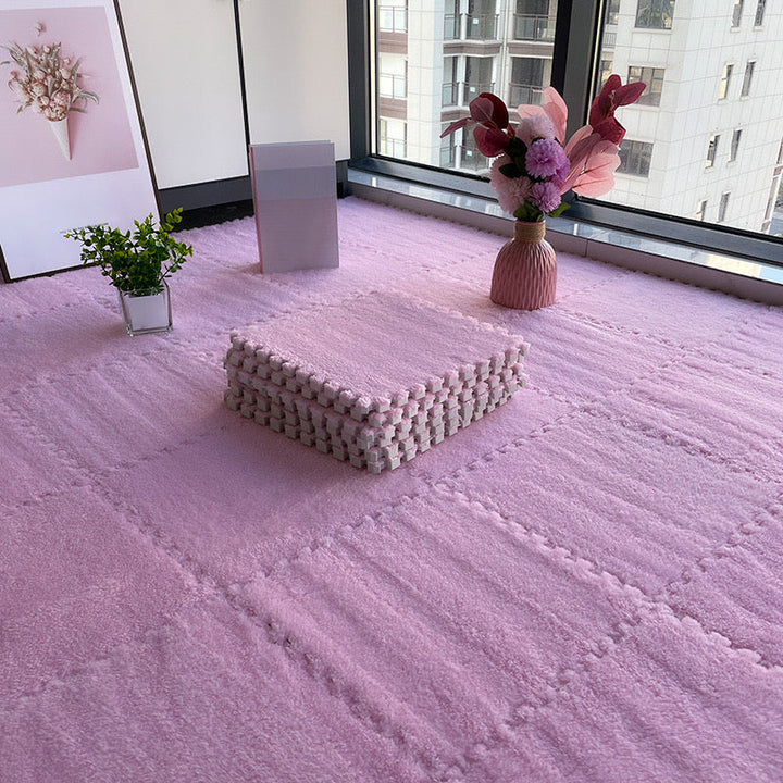 BowLift | Multicolored Level Loop Carpet Tile Non-Slip Composite Floor Tiles for Bedroom