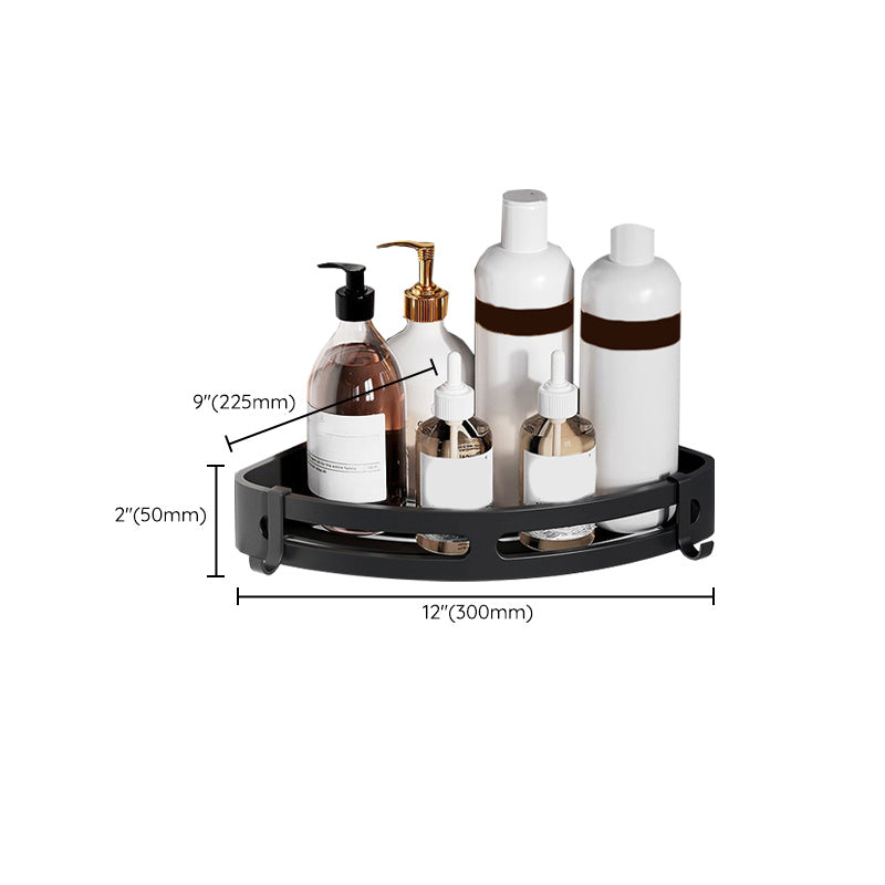 BowLift | Modern Aluminum Bathroom Accessory Set Matte Black Bathroom Shelf/Towel Holder/Paper Holder