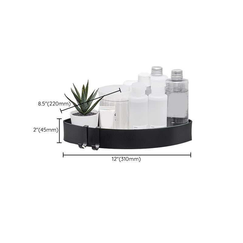 BowLift | Modern Aluminum Bathroom Accessory Set Matte Black Bathroom Shelf/Towel Holder/Paper Holder