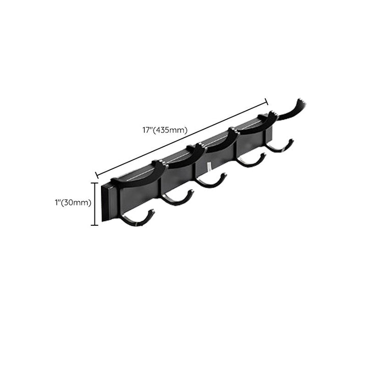 BowLift | Modern Aluminum Bathroom Accessory Set Matte Black Bathroom Shelf/Towel Holder/Paper Holder