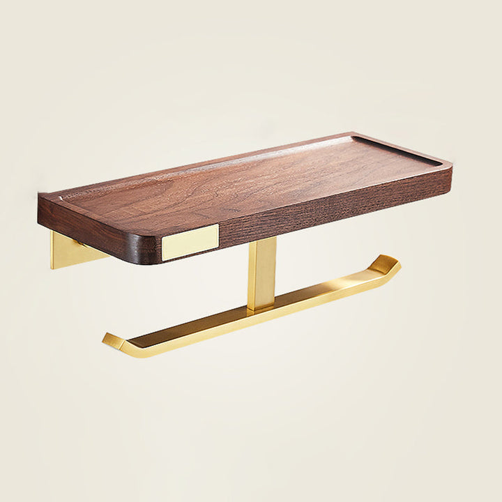 BowLift | Modern Gold Bathroom Accessory Set Bathroom Shelf Paper Holder Bathroom Accessory Set